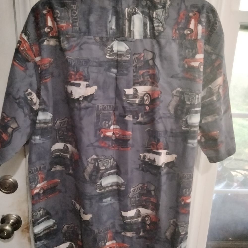 Route 66 Redhead Button Front Shirt All Over Print - Picture 5 of 5
